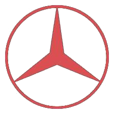 Mercedes Badge-red